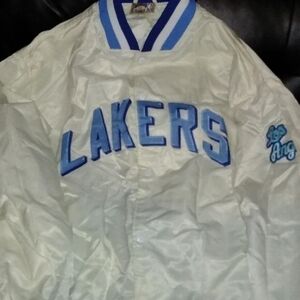 White and Blue Lakers Jacket